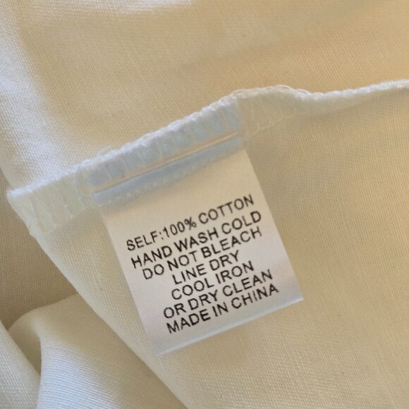 White Cotton FASHION NOVA Ruffled Smock Mini Dress sz XS - Picture 9 of 9